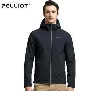 Outono primavera personalizado homens ao ar livre corta-vento softshell acampamento e caminhada uso escudo macio