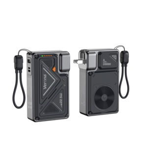 Chargeur mural magnétique sans fil intégré avec prise secteur, technologie GaN 22,5W, 20000mAh, charge rapide USB, support et affichage LED - Product Image 6