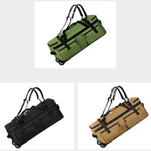 Mochila con Ruedas para Viajes al Aire Libre <span class=keywords><strong>de</strong></span> Gran Capacidad, <span class=keywords><strong>Bolsa</strong></span> <span class=keywords><strong>de</strong></span> Equipaje Plegable con Ruedas, Convertible 2 en 1, para Camping y Deportes - Product Image 4