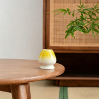 Support en porcelaine rose de haute qualité pour fouet à matcha, pour éviter la moisissure et préserver l'intégrité du fouet