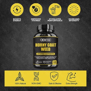 Hot Selling Horny Goat Weed Capsules Complex with & Maca Root Enlargement Pills for Man Boost Stamina Energy - Product Image 2