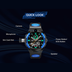 Gps smartwatch hình tròn thông minh xem cho trẻ em LT32 cuộc gọi video chidren xem 4G GPS Tracker trẻ em không thấm nước xem cho bé trai - Product Image 3