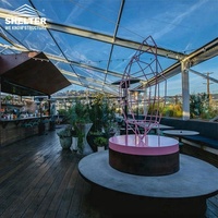 Tente de réception transparente en PVC pour événements, mariages, grande capacité, pour 200 à 300 personnes