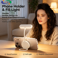Nouvelle Lampe LED Portable Magnétique et Flexible pour Téléphone, Idéale pour le Gaming, la Lecture et les Selfies – Lumière Douce pour les Yeux