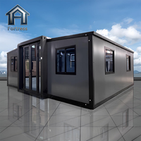 Maison conteneur extensible sur mesure, maison préfabriquée compacte, résistante au vent, imperméable, maison modulaire portable pour la construction