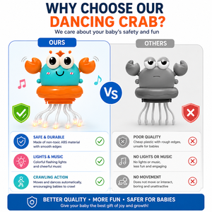 Jouet sensoriel électrique éducatif pour enfants, crabe dansant de haute qualité, très vendu - Product Image 6