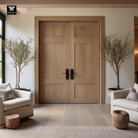 Portes intérieures en bois de style français pour maisons, design en forme de pain, porte à battants avec kit de quincaillerie pour cuisine, chambre et salon