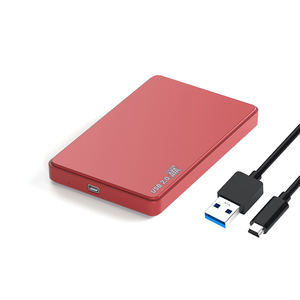 <span class=keywords><strong>Caja</strong></span> Externa para Disco Duro de 2.5 Pulgadas, USB 2.0, Plástico Rojo, Molde Privado, Compatible con Múltiples Sistemas SATA, en Stock - Product Image 1