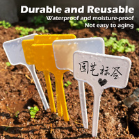 Etiquette de jardinage Etiquette de plante en plastique Marqueur de jardin Etiquette de plante en T