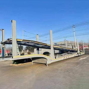 Semi-remorque porte-voitures 3 essieux avec fonction de chargement de conteneurs, capacité 8/10/12 véhicules - Product Image 2