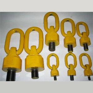 Anillo de elevación giratorio G80 con recubrimiento en polvo, tornillo de tracción central, pivote de elevación de alta resistencia, forjado en caliente, para elevación aérea G80 - Product Image 5