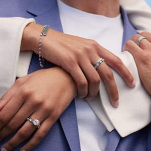 Fashion White Silver <b>Crystal</b> Engagement <b>Ring</b> Elegant Bridal Proposal Jewelry Gift <b>Ring</b> for Women Wedding Anniversary <b>Ring</b> - Product Image 3