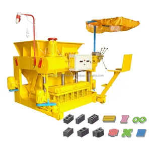 Mobile Concrete Block Making Machine Hydraulic Cement Hollow Paving Brick Making Machine