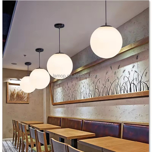 Moderne Minimalistische Glas-Kugelpendelleuchte mit Einzelkopf Retro Rustikale Kreative Lampe für Bar Restaurant Küche - Product Image 5