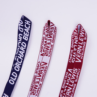 Logo personnalisé écologique personnalisé imprimé polyester/nylon lanière support pour téléphone portefeuille poignet cou perle professeur ID Badge sangle pour