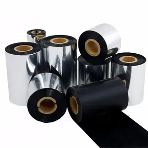 High Quality Wax Black Resin Ribbon Thermal Transfer Ribbon 110mm*300m Barcode Printer Ribbon