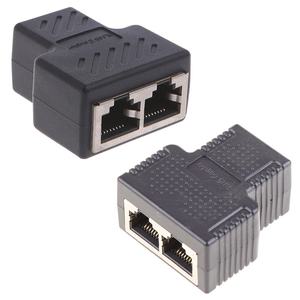 Adaptador divisor RJ45 de 1 a 2 vías, acoplador divisor Ethernet, enchufe para Play, convertidor extensor Ethernet para ordenador portátil, fácil instalación - Product Image 1