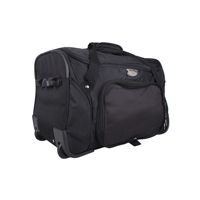 Sac de voyage personnalisé noir en tissu Oxford 36-55L, imperméable, léger, avec fermeture éclair, motif lettres, sac à roulettes
