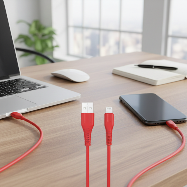 3A Fast Charging USB Data Cable TPE Durable Charging Cord Data Cable for IOS Mobile Phone