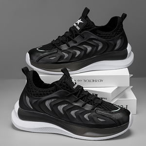 Zapatos Deportivos Casuales para Hombre, Transpirables, Antideslizantes, de Tela, para Todas las Temporadas, Elegantes, de Corte Bajo, Duraderos, con Suela de PVC y Cierre de Cordones - Product Image 4