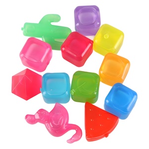 Cubitos de Hielo Reutilizables de Plástico, Libres de BPA, en Diversos Colores y Formas, para Bebidas como Whisky, Vino, <span class=keywords><strong>Vodka</strong></span> o Cerveza - Product Image 1