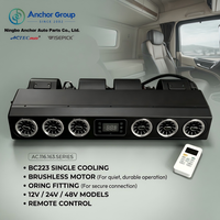Évaporateur de climatiseur de bus LHD RHD BC223 avec ventilateur sans balais 12V 24V 48V et télécommande pour autocar et camion