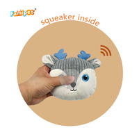Famipet Fabricant Grossiste Nouveau Thème Hiver Design Animal Mignon Jouet Sonore en Peluche Douce et Froissée pour Animaux de Compagnie, Ensemble de Jouets Sonores pour Chiens
