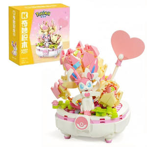 Ensemble <span class=keywords><strong>de</strong></span> blocs <span class=keywords><strong>de</strong></span> construction Keeppley, <span class=keywords><strong>personnage</strong></span> <span class=keywords><strong>de</strong></span> dessin animé, plante en pot, briques éducatives pour enfants, jouet, décoration <span class=keywords><strong>de</strong></span> bureau, cadeau - Product Image 4