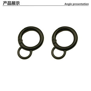 2cm kích hoạt mùa xuân O nhẫn với xoay vòng nhỏ vòng Snap Hooks Carabiner clip cho keyrings Keychain túi ví - Product Image 4