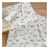 Couverture d'emmaillotage Kangobaby pour bébé, 70% bambou, 30% coton, 2 couches, douce, impression personnalisée
