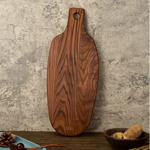 Factory supplier chopping board Carbonized Ash Wood Serving Wooden Cutting Board