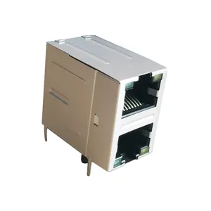 100/1000 base-t ethernet modular jack 2*1 porta rj45 conector fêmea