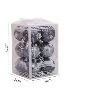 12 Boules de Noël en Plastique Colorées, Ensemble de Décorations Suspendues pour Arbre Intérieur, Pendentifs Festifs - Product Image 6