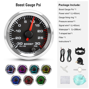 Manómetro Universal para Automóvil de 52 mm, Manómetro Analógico de Presión para Autos Deportivos Modificados de Alto Rendimiento - Product Image 2