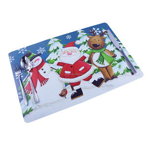 <span class=keywords><strong>Tovagliette</strong></span> da tavolo con pupazzo di neve in plastica laminata personalizzate per bambini - Product Image 6