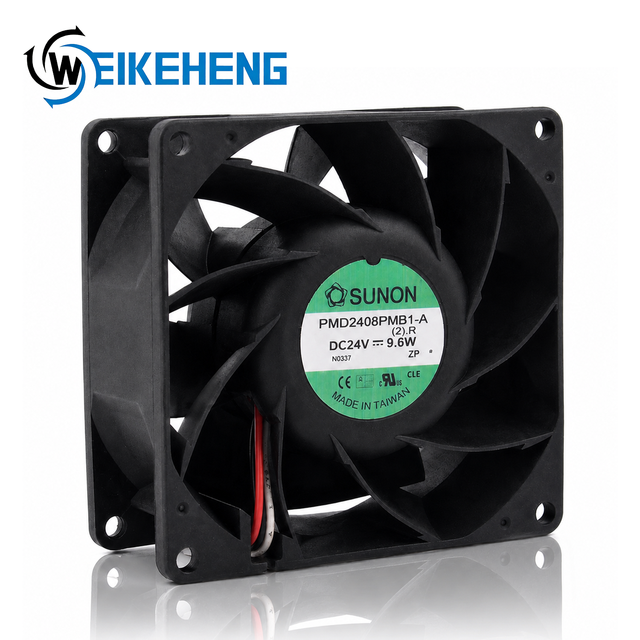 Original SUNON DC 24V 9.6W EC AC 5V 12V 48V 80x80x38MM 8038 8cm PMD2408PMB1-A Brushless Axial Industrial Inverter Cooling Fan