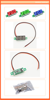 0.28 Inci 3 Digit 2 Kabel DC4.5-120V 200V Tampilan LED Meteran Digital Voltmeter Indikator Uji Monitor Detektor Mobil Sepeda Motor