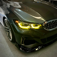 Accessoires d'extérieur de voiture Phare avant modifié avec laser à LED pour BMW Série 3 G20 Pré-LCI 2018-2022