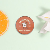 Spedizione Diretta di Badge Rotondi Personalizzati Stampati, Spille Personalizzate con Cartoni Animati, Citazioni Ispiratrici, Figure di Animali e Piante