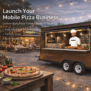 Carrello Mobile per Alimenti, Rimorchio per Catering Personalizzato, Rimorchio Alimentare Trainabile Specializzato per <span class=keywords><strong>Pizza</strong></span>, Uso <span class=keywords><strong>Ristorante</strong></span>, Pronto all'Uso Esterno, in Alluminio - Product Image 2