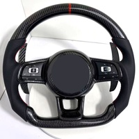 Volant en fibre de carbone à faible MOQ pour Passat B5, Golf MK4, SEAT Leon, Jetta, Superb, Polo, Skoda Octavia, Sharan – Personnalisable