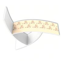 Banderoles suspendues modulaires légères en forme d'éventail pour salons professionnels, personnalisables par sublimation pour magasins de détail