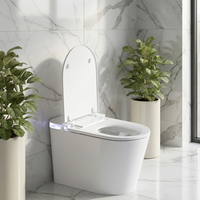 S007 WC intelligent électrique entièrement automatique avec abattant large à ouverture automatique, design moderne pour salle de bain