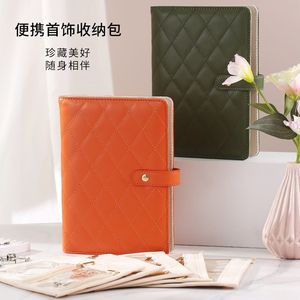 Cuaderno portátil para guardar joyas con bolsillos transparentes de PVC para pendientes, pulseras y anillos, estuche organizador - Product Image 3