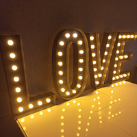 Enseigne lumineuse LED personnalisée légère et anticorrosion pour mariage, étanche IP65, couleur personnalisable, éclairage publicitaire