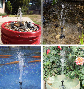 Fuente Solar de forma cuadrada a la moda, bomba de fuente de agua de jardín Solar para exteriores LED para estanque pequeño, pecera, decoración de jardín - Product Image 6