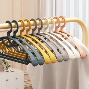 <b>Clothes</b> Hanger Non Marking Wide Shoulder <b>Storage</b> Coat Hanger Hook Type Rectangle Shape Household Use - Product Image 1