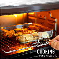 Shiweixian Rectangulaire Micro-ondes Verre Borosilicate Plats De Cuisson Résistant À La Chaleur Plat De Cuisson Pan Plaque Plateau