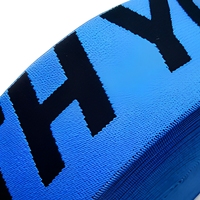 Bande élastique jacquard personnalisée en nylon et polyester pour vêtements, sacs, chaussures et textiles de maison