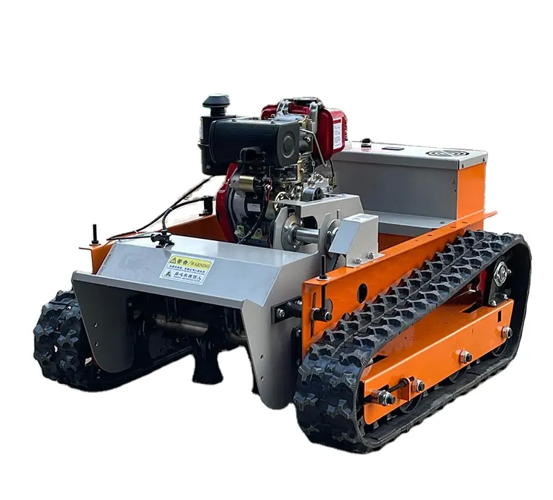 Eğim RC Robot radyo için uzaktan kumanda çim biçme makinesi lastik parça ile tüm arazi çim biçme makinesi kontrollü